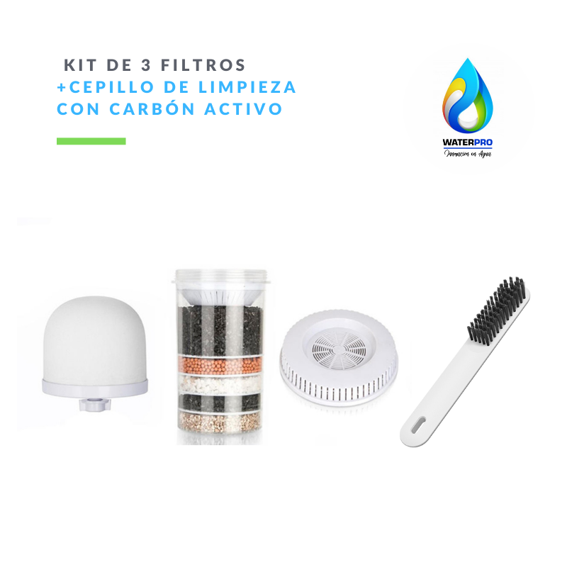 Kit de Repuestos WaterPro + Cepillo de Limpieza WaterPro